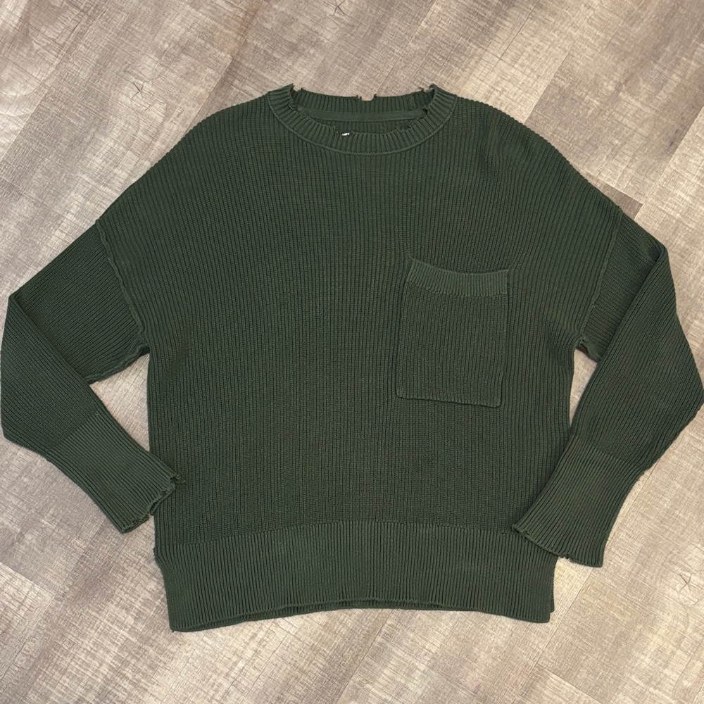 Pistola Green Knit Sweater